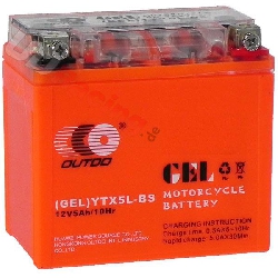 Gel-Batterie fr Skooter 50 ccm (113x70x110)
