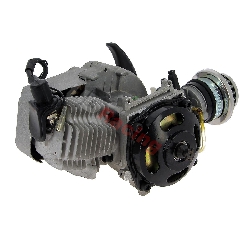 Motor 49 ccm + Anlasser alu + Filter Racing (Typ 2) fr pocket supermotard